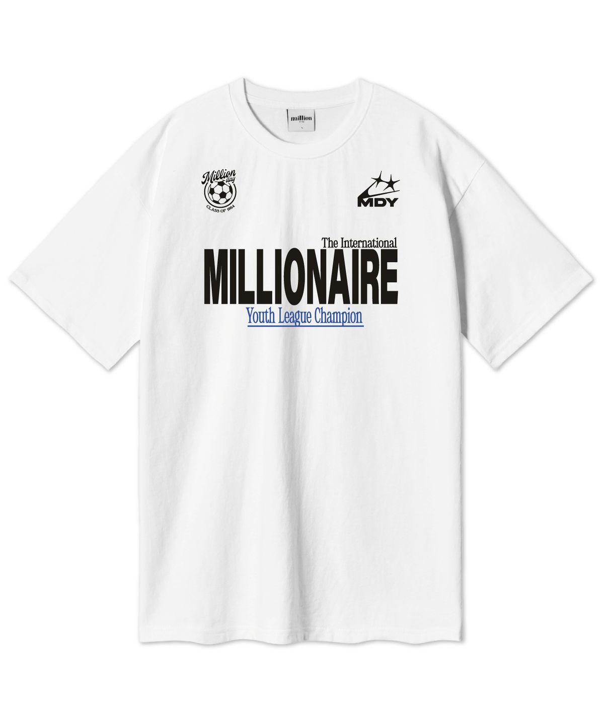 밀리언데이(MILLION DAY) MILLIONAIRE 오버핏 반팔티