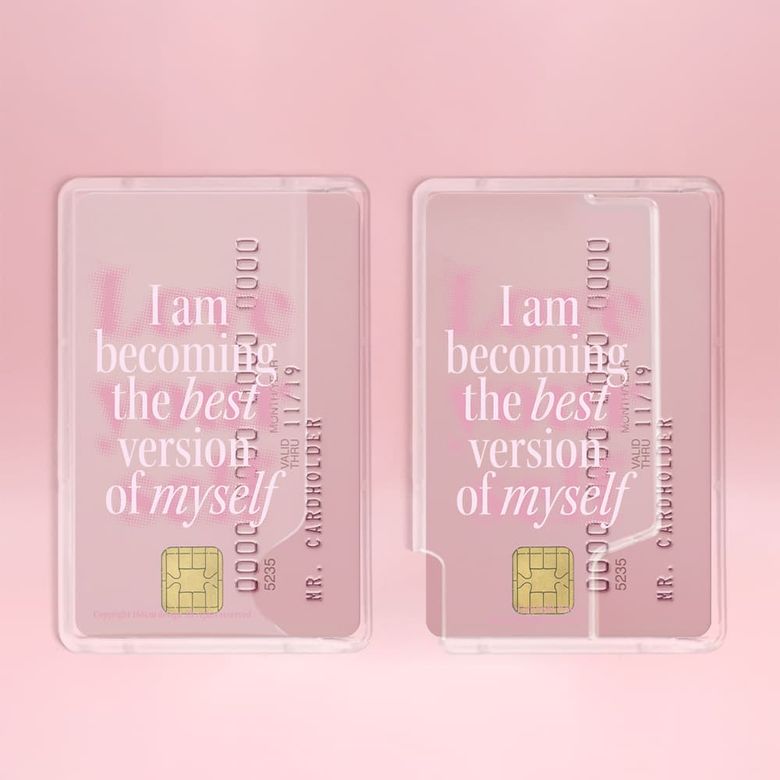 카드수납 2장 아이폰 맥세이프 투명 카드지갑 케이스 My self