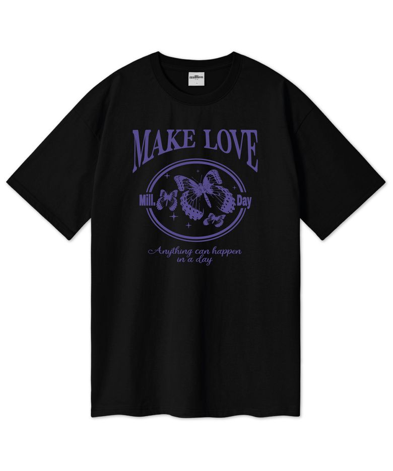 MILLION MAKE-LOVE 오버핏 반팔티