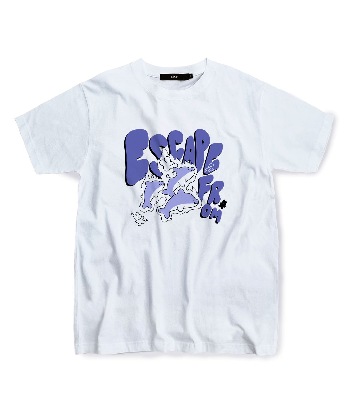 激安超特価 最大80%オフ  riding ESCAPEFROM | MUSINSA dolphin white t-shirt トップス