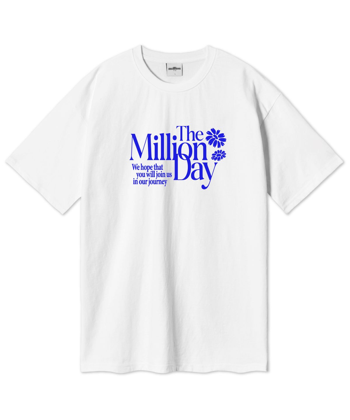 밀리언데이(MILLION DAY) MILLION JOIN-US 오버핏 반팔티