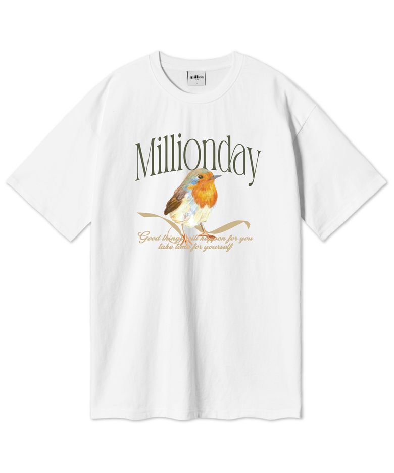 MILLION CROW-TIT 오버핏 반팔티