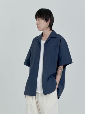 러슬 하프 셔츠 (Navy)