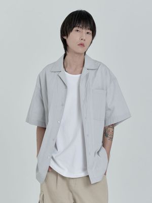 러슬 하프 셔츠 (L.Gray)