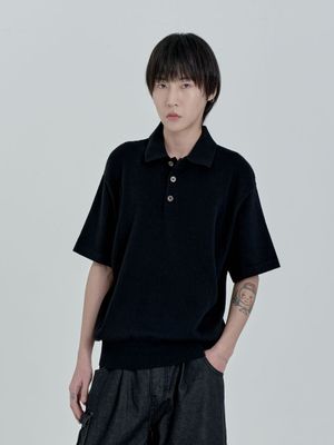 하프 오픈 카라니트 (Black)