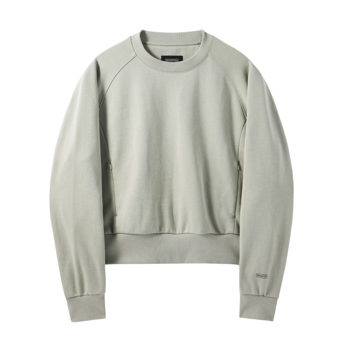 브롬톤 런던(BROMPTON LONDON) W ZIPPER DETAIL SWEATSHIRT - LIGHT KHAKI (P241WSW303)