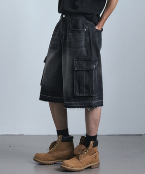 브리즈 카고 하프데님팬츠 (2color)