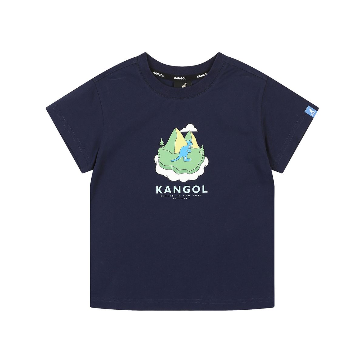 캉골키즈(KANGOL KIDS) 컴브리아 마운틴 빅 그래픽 티 QB 0409 네이비/AQBCRT04090NV