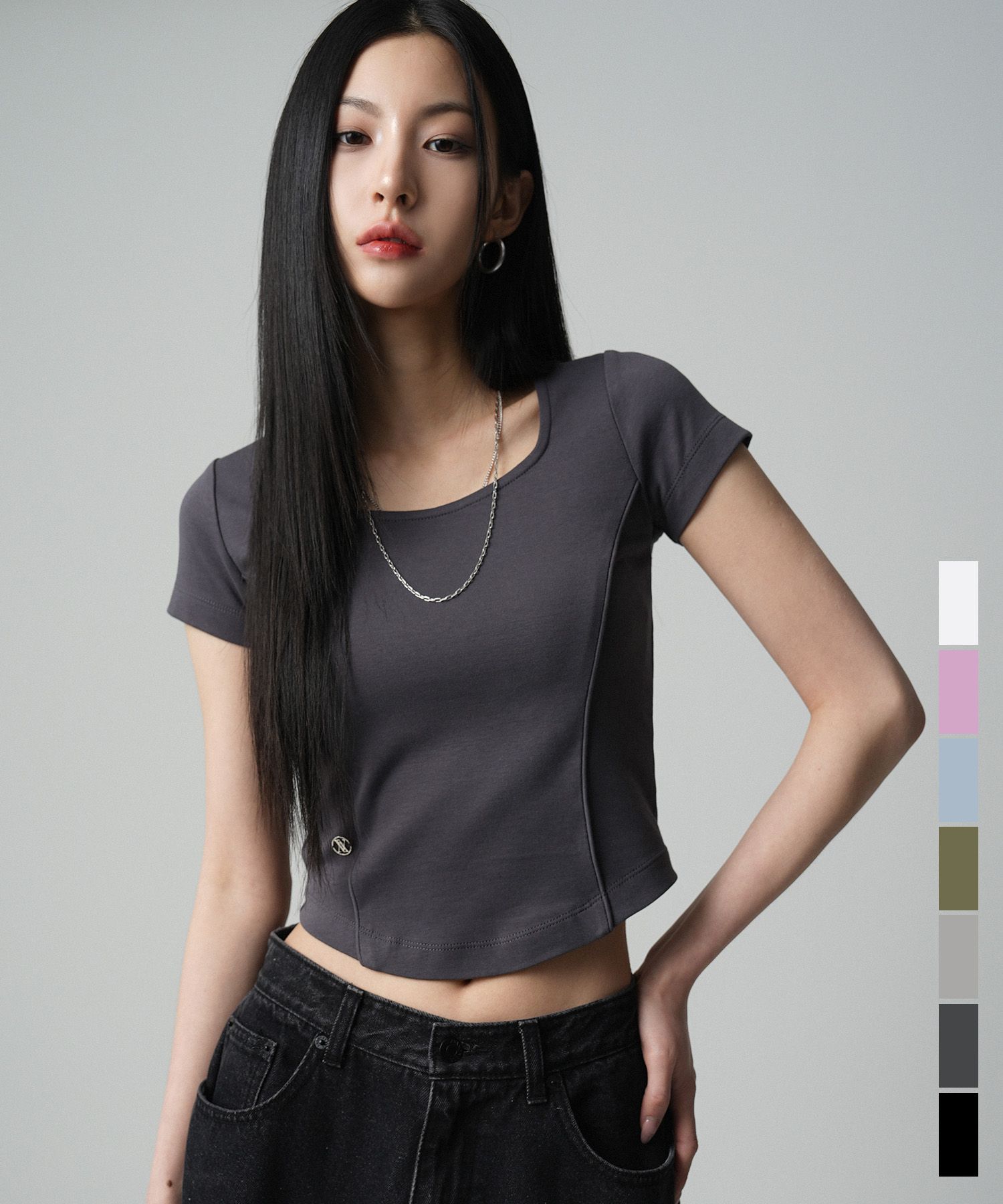 [AVANDRESS] Pentagonal Line T-shirt★Tシャツ MUSINSA | AVANDRESS Pentagonal Line T-shirt - 7COL
