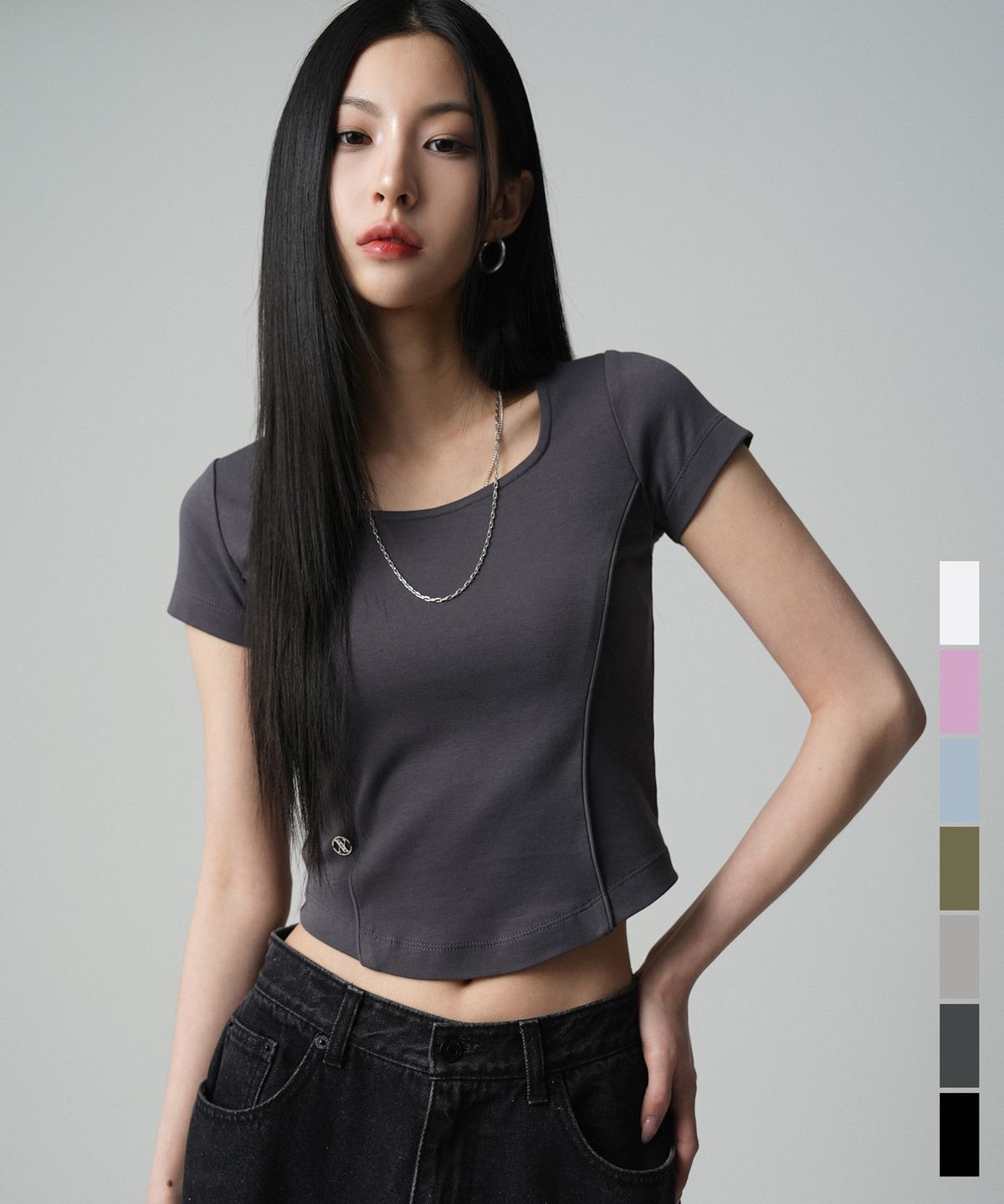 어반드레스(AVANDRESS) Pentagonal Line T-shirt - 7COL