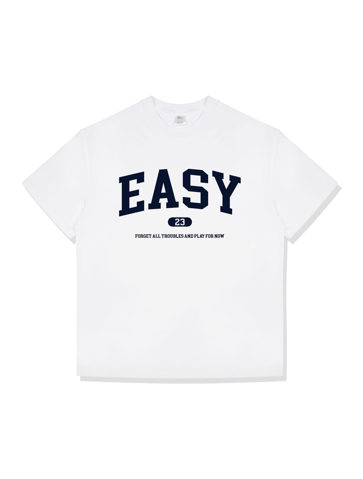 아이들워커스(IDLEWORKERS) EASY 코튼 오버핏 숏 슬리브_화이트