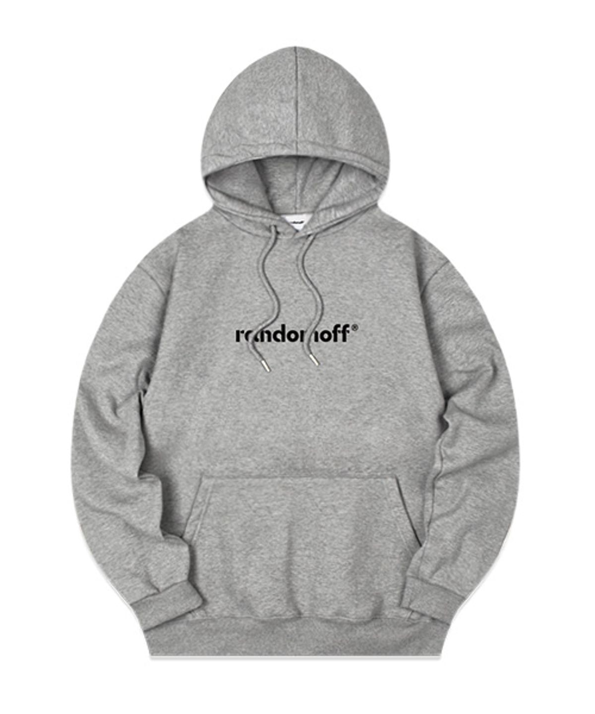 랜덤오프(RANDOMOFF) BASIC LOGO 후드티 [그레이]
