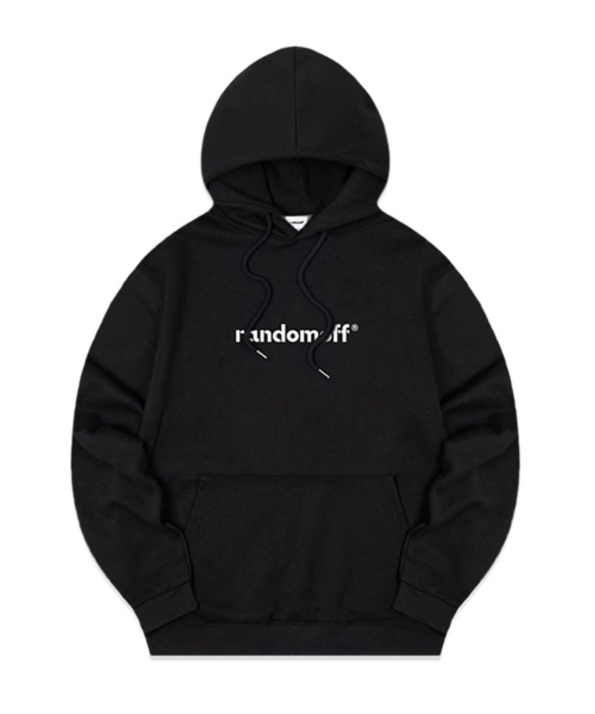 랜덤오프(RANDOMOFF) BASIC LOGO 후드티 [블랙]