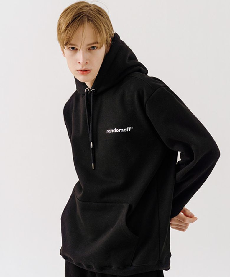 BASIC LOGO MINI 후드티 [블랙]