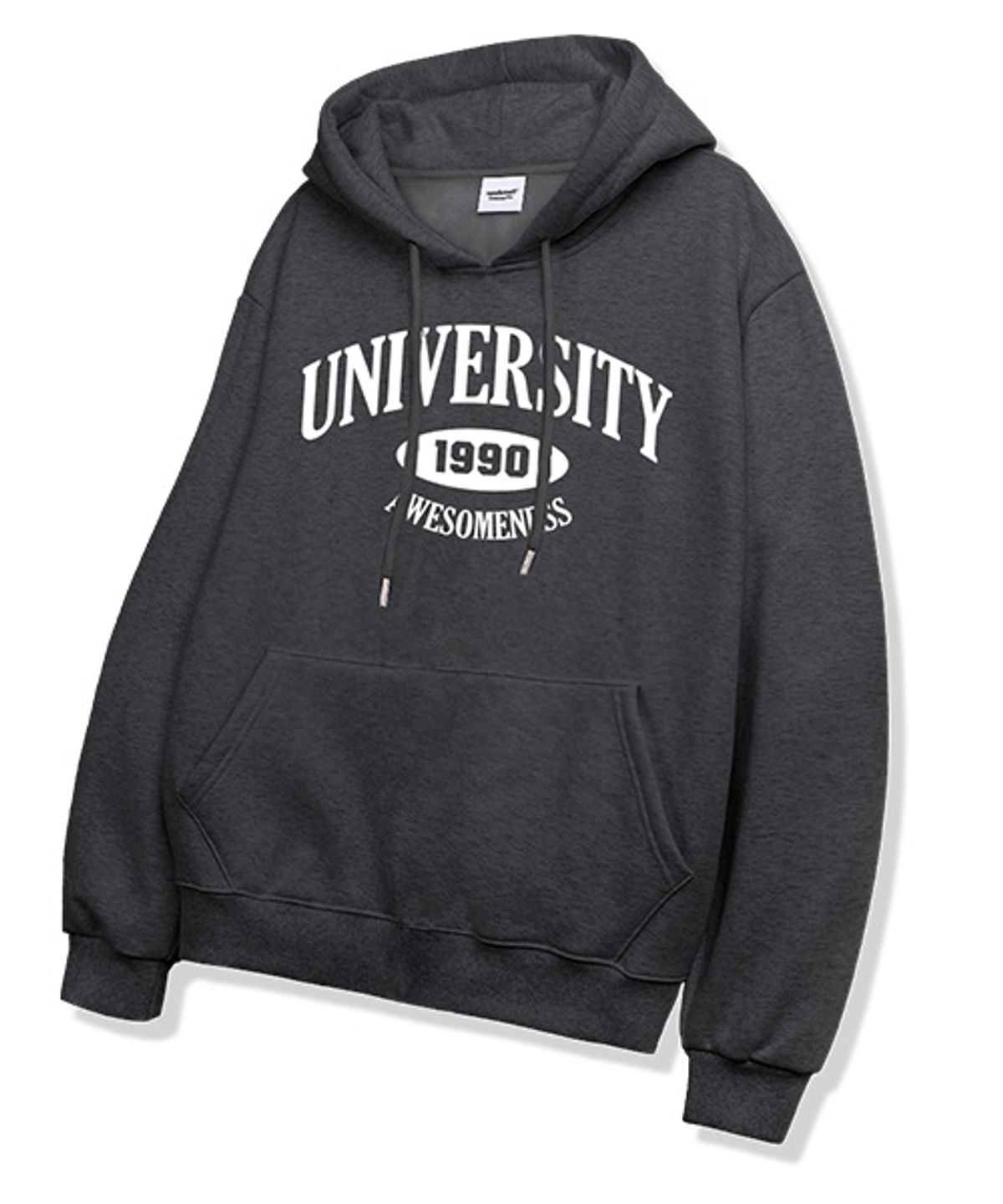 랜덤오프(RANDOMOFF) 1990UNIVERSITY 후드티 [차콜]