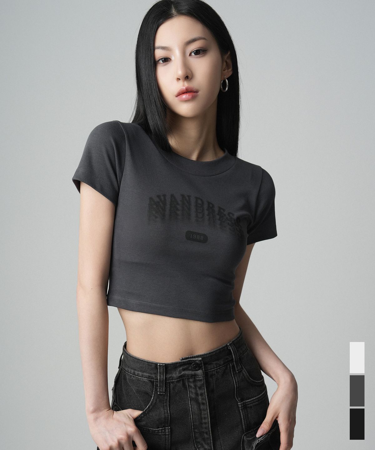 어반드레스(AVANDRESS) Shake It Crop T-shirt - 3COL