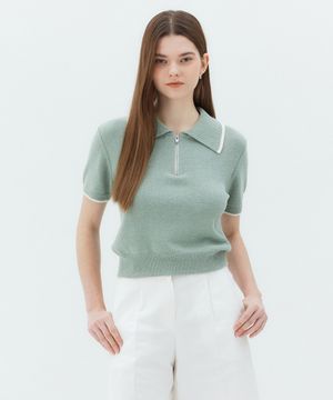 [W]부클카라반집업니트 MYKT3207