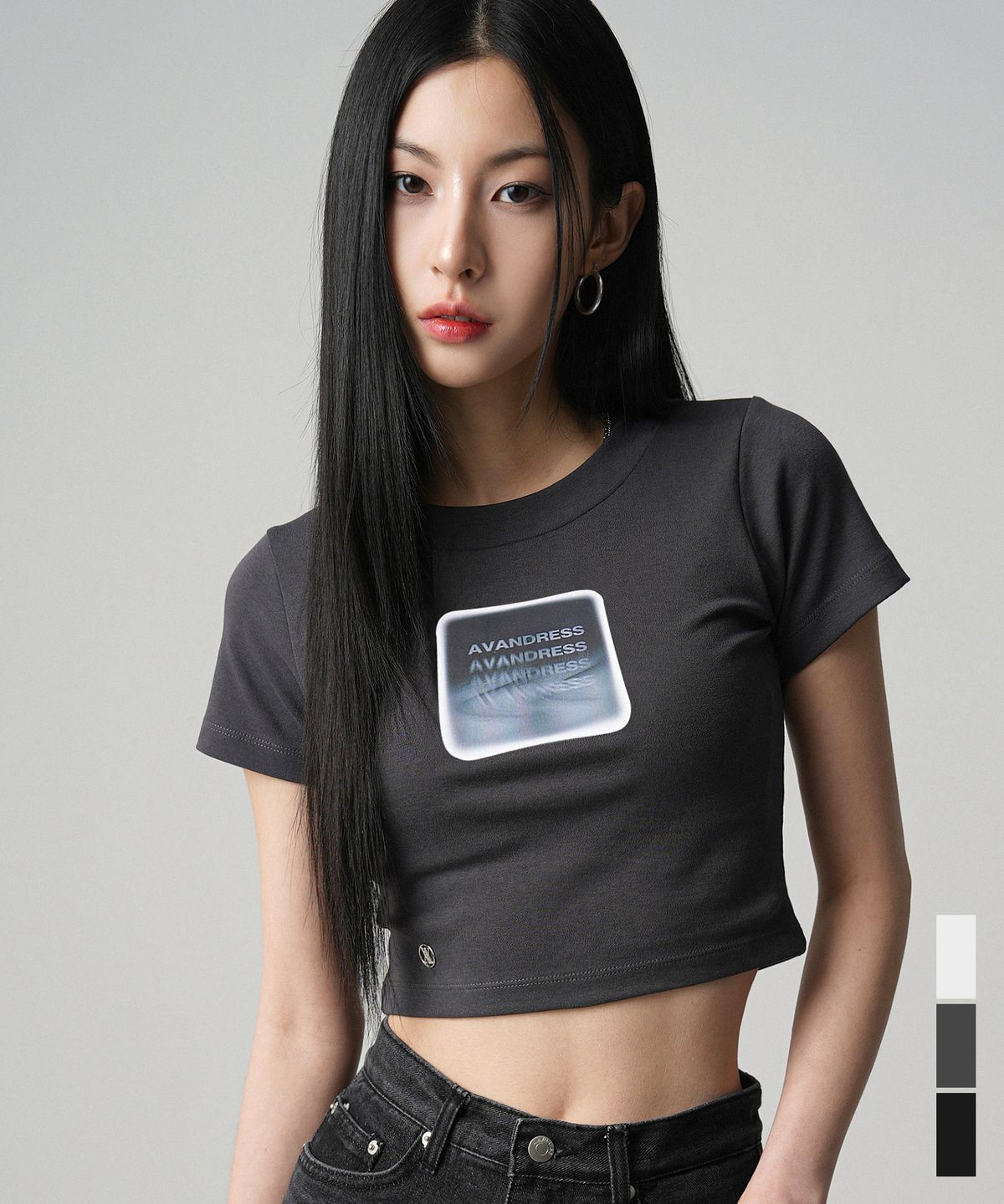 어반드레스(AVANDRESS) 1988 Ripply Crop T-shirt - 3COL