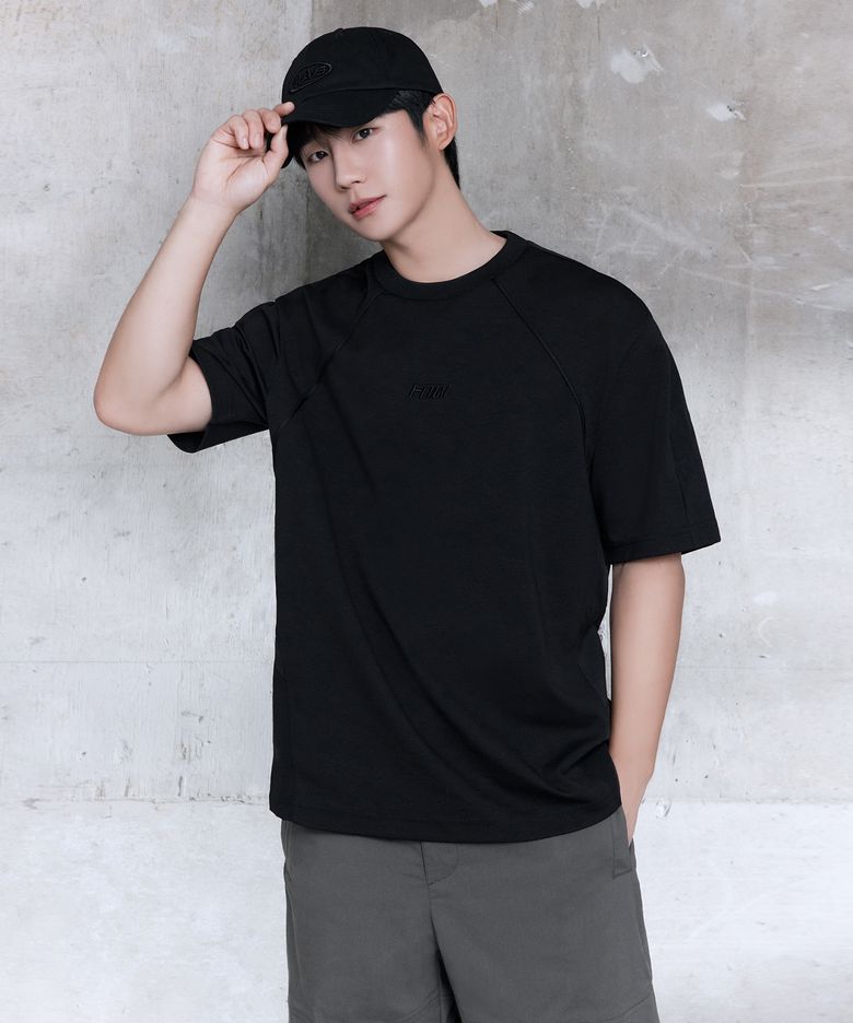 우븐믹스절개세미오버핏티셔츠 MYTS3142