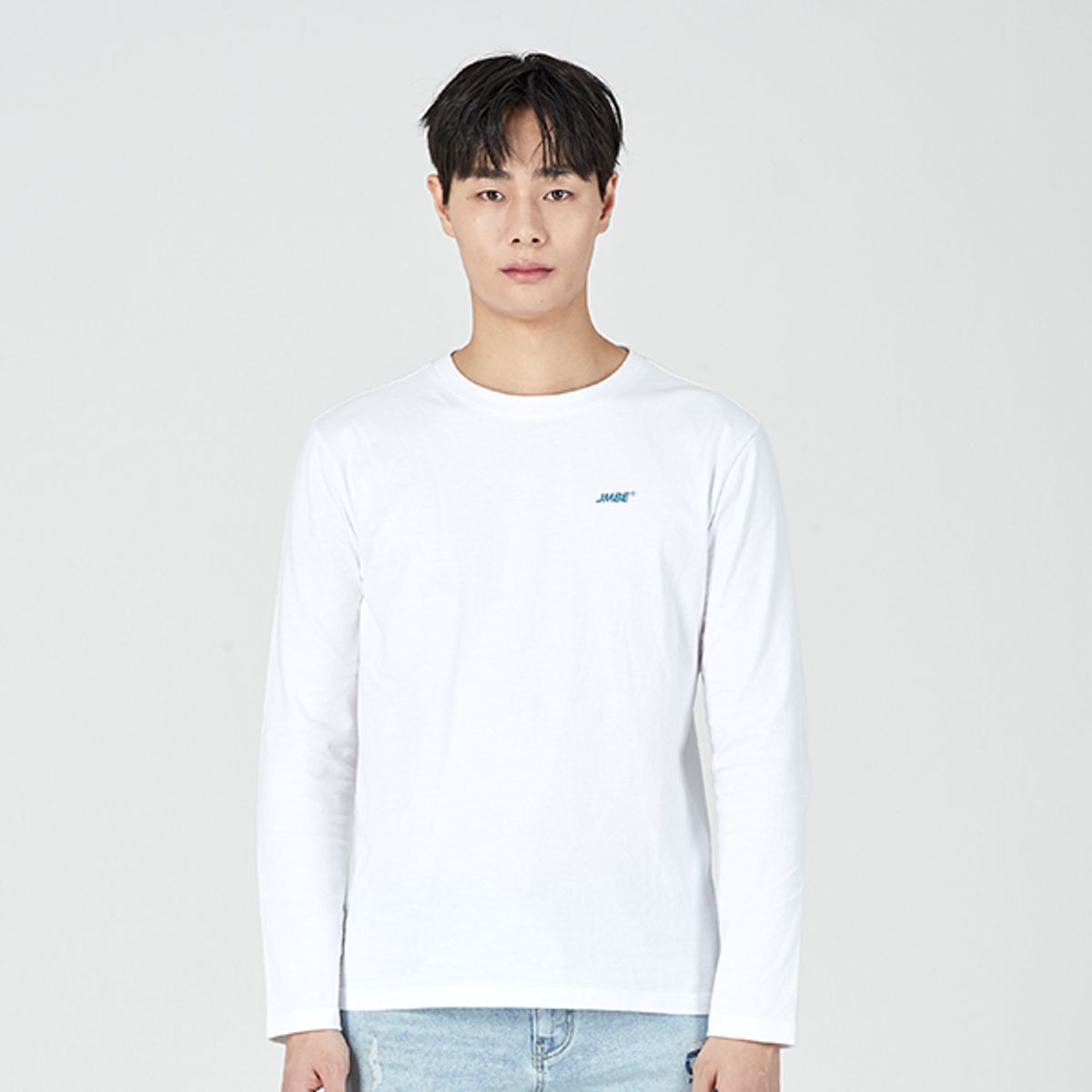 잠뱅이(JAMBANGEE) 공용) 기본 긴팔 티셔츠(스탠다드) _DO1WTS291-WH