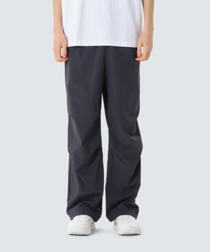 씬테크 우븐 세미 와이드 스트링 팬츠 Charcoal Navy (S24MMSPT34)