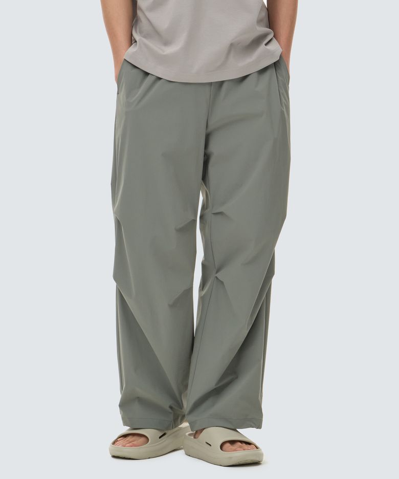 씬테크 우븐 세미 와이드 스트링 팬츠 Light Khaki (S24MMSPT34)