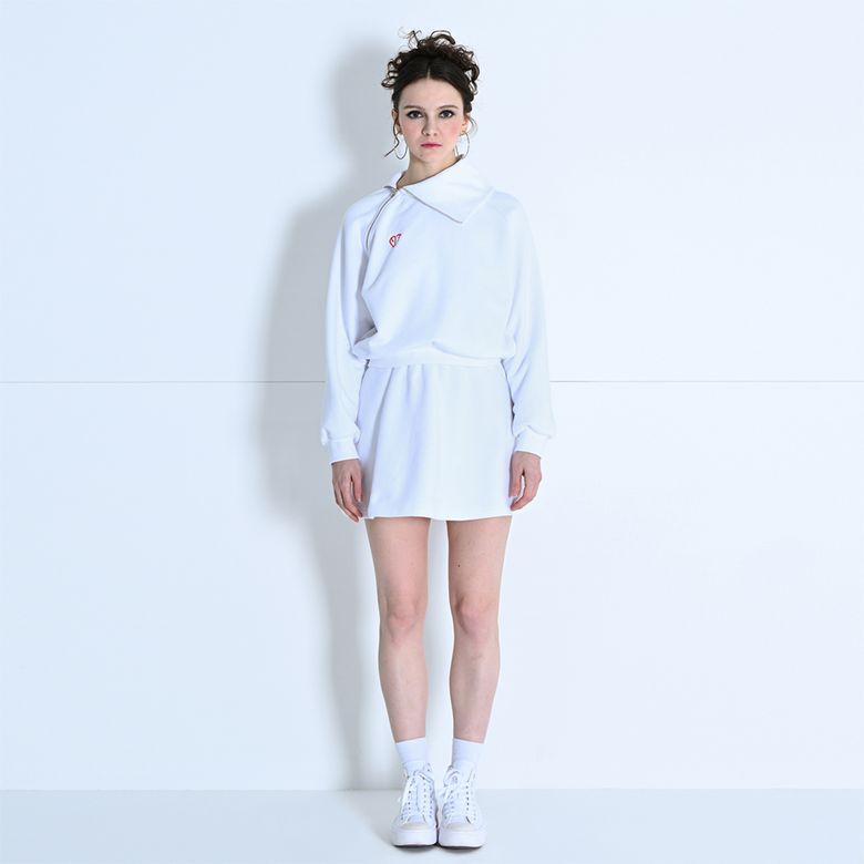 투웨이 오픈 스커트 셋업 화이트 MBDSST001WH