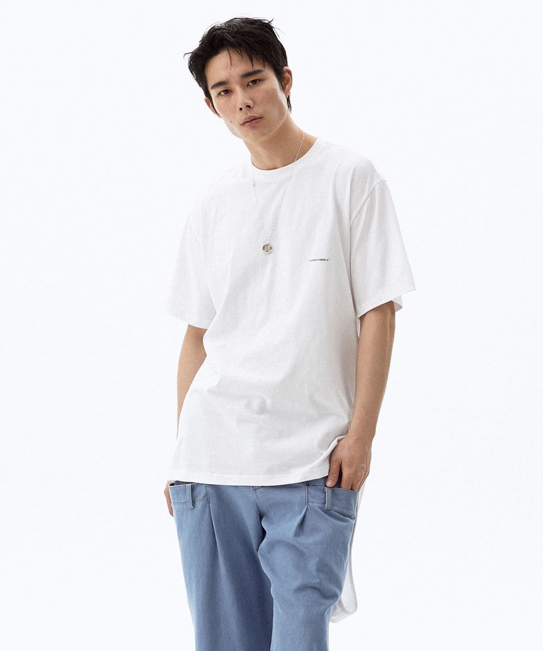 UNISEX 하이브리드 투웨이 티셔츠 [화이트]