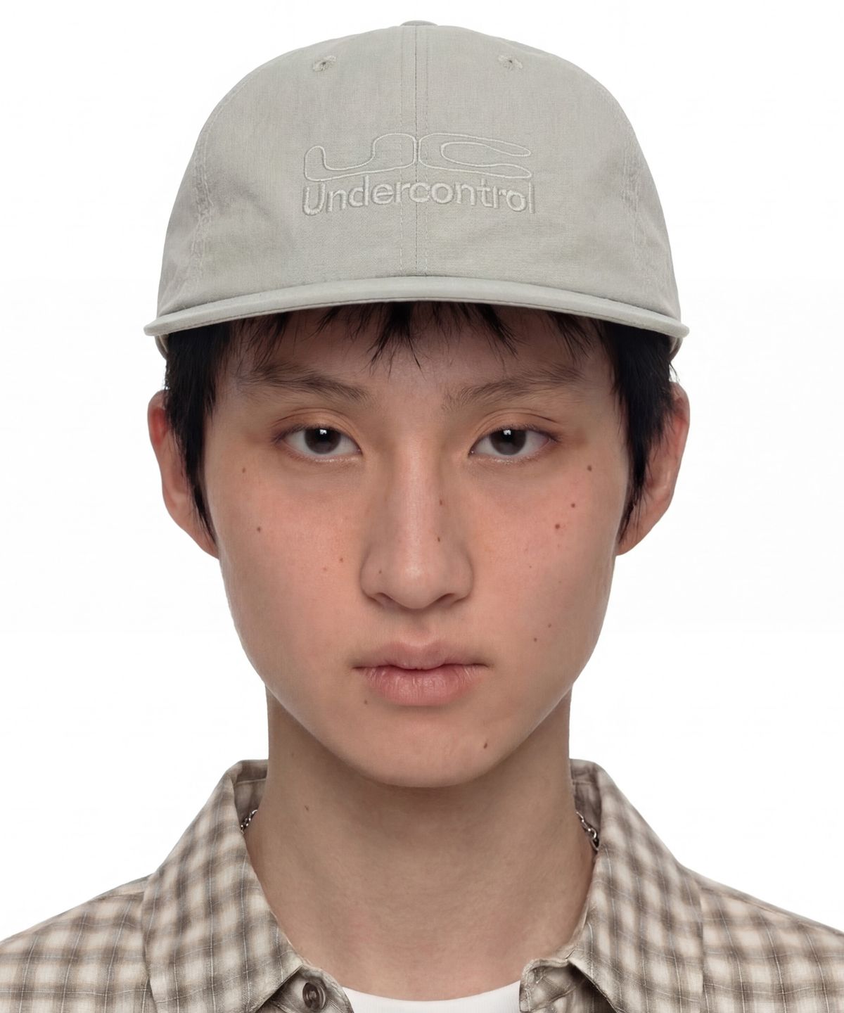 언더컨트롤(UNDERCONTROL) 여름 나일론 평챙 스냅백 남녀공용 야구모자 UC LINE DUPLEX / NYLON F B / O GREY