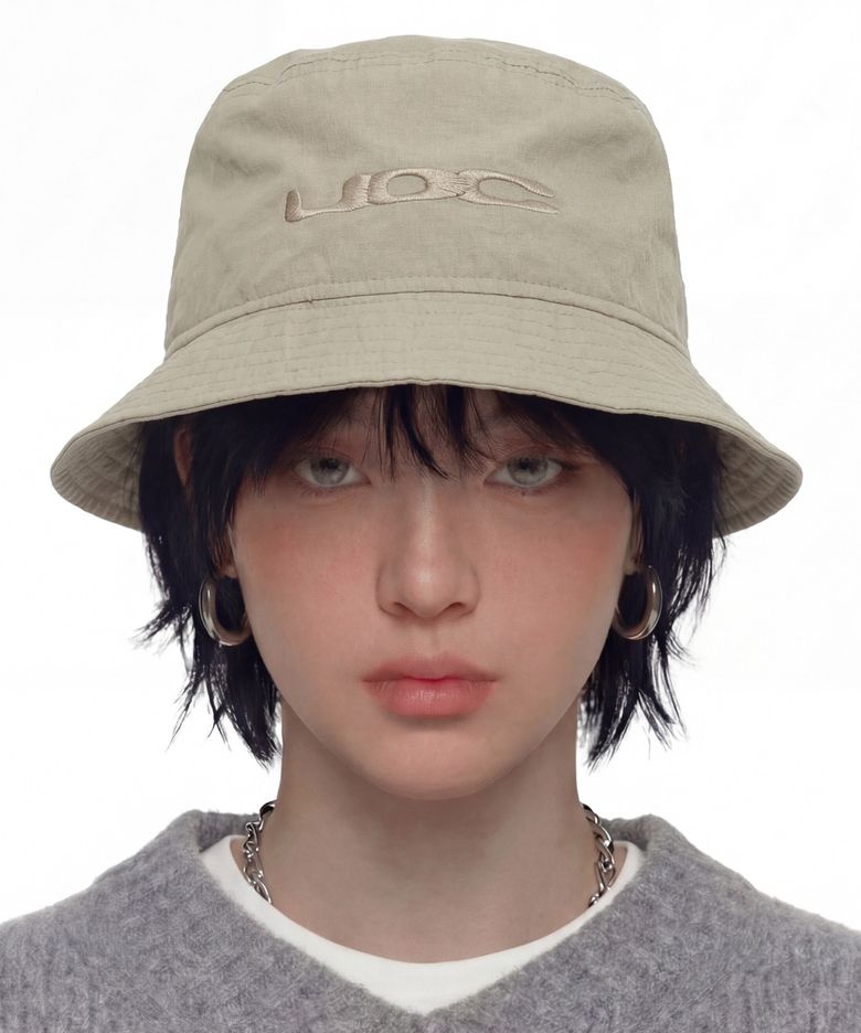 여름 나일론 햇빛 차단 베이직 버킷햇 남녀공용 로고 벙거지 모자 UDC / TACT BUCKET / NYLON / DESERT