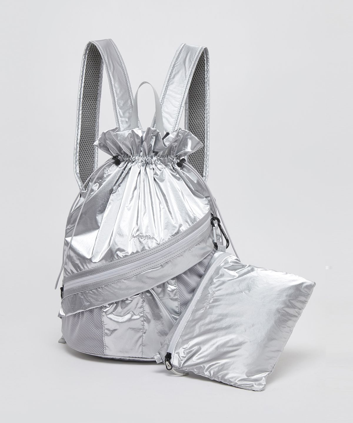 아카이브앱크(ARCHIVEPKE) Nylon day pack(Silver spoon)_OVBAX24104SIV