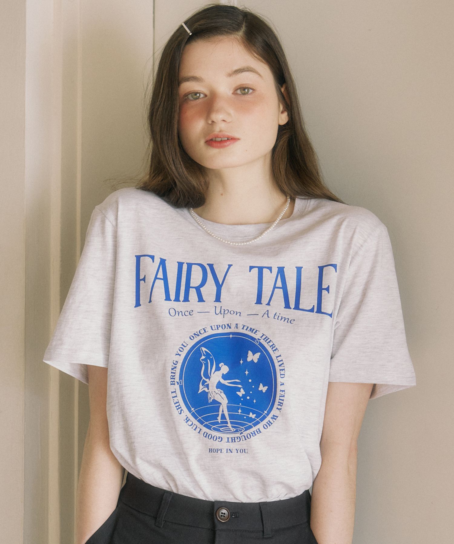 MUSINSA公式 | OURHOPE フェアリーテイルTシャツ - ライトグレー