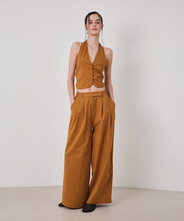 LINEN RESORT SET-UP_brown