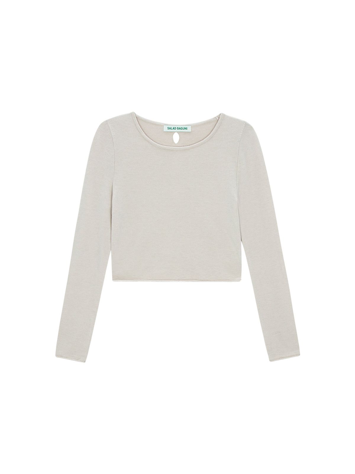 샐러드바구니(SALAD BAGUNI) Back Cut out Knit - beige