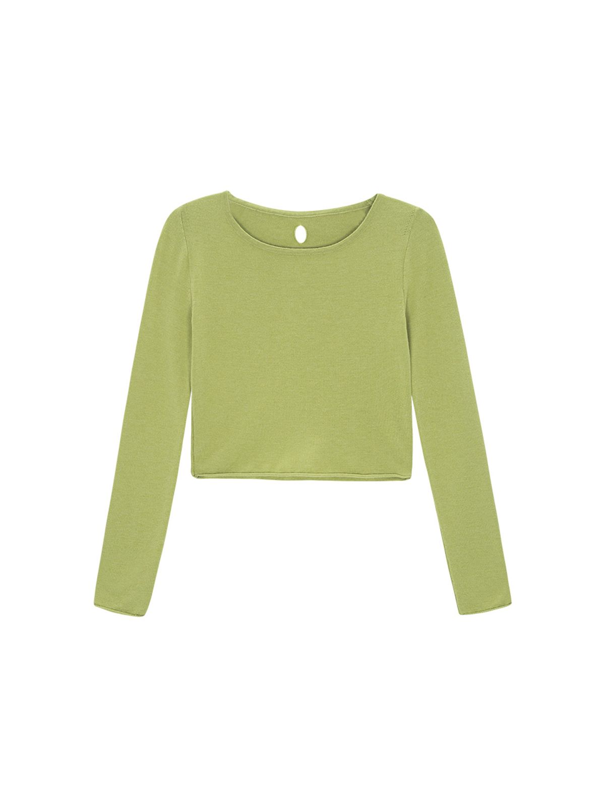샐러드바구니(SALAD BAGUNI) Back Cut out Knit - olive
