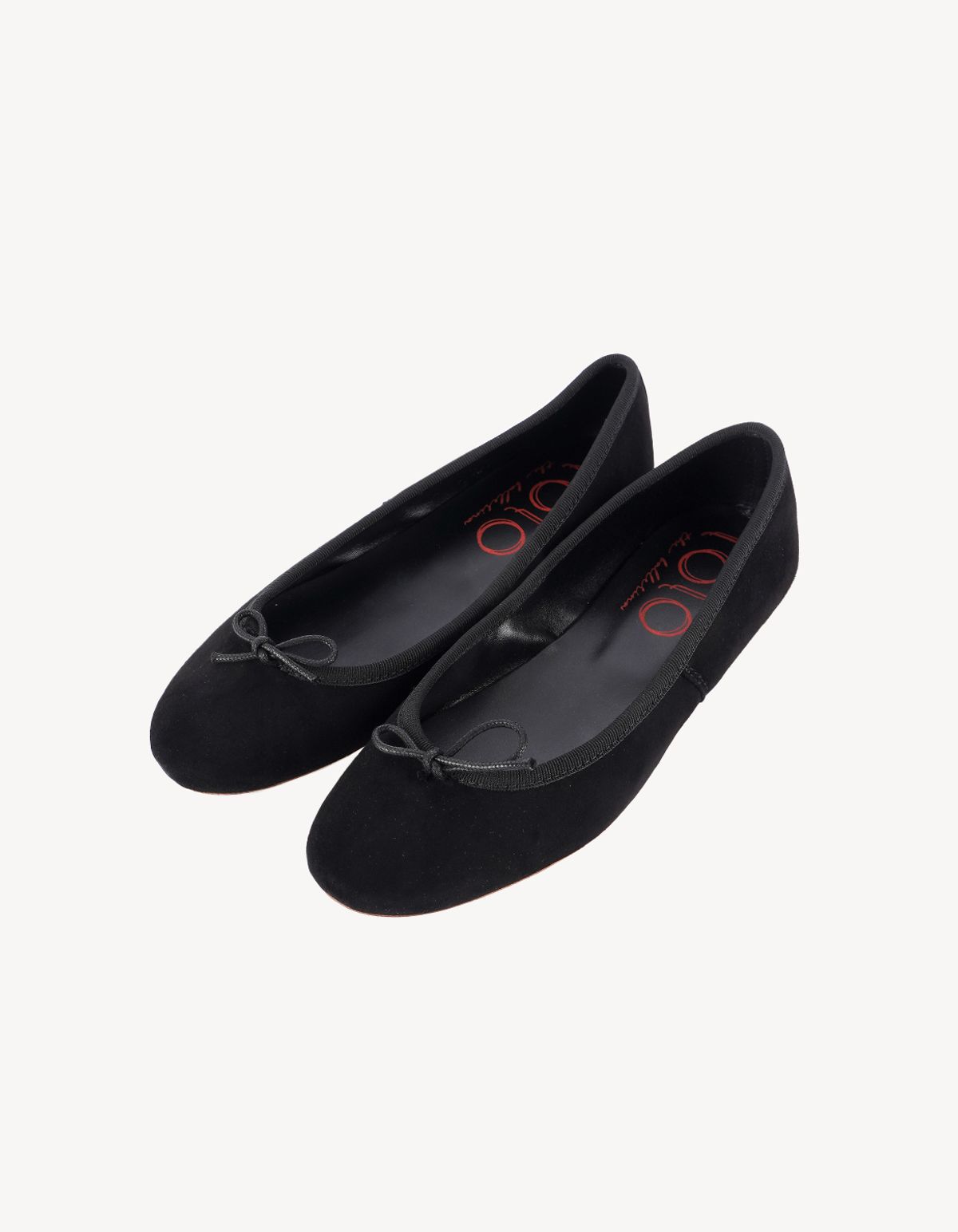 로로 발레리나(LOLOBALLERINA) 카프리 발레리나 Suede Nero