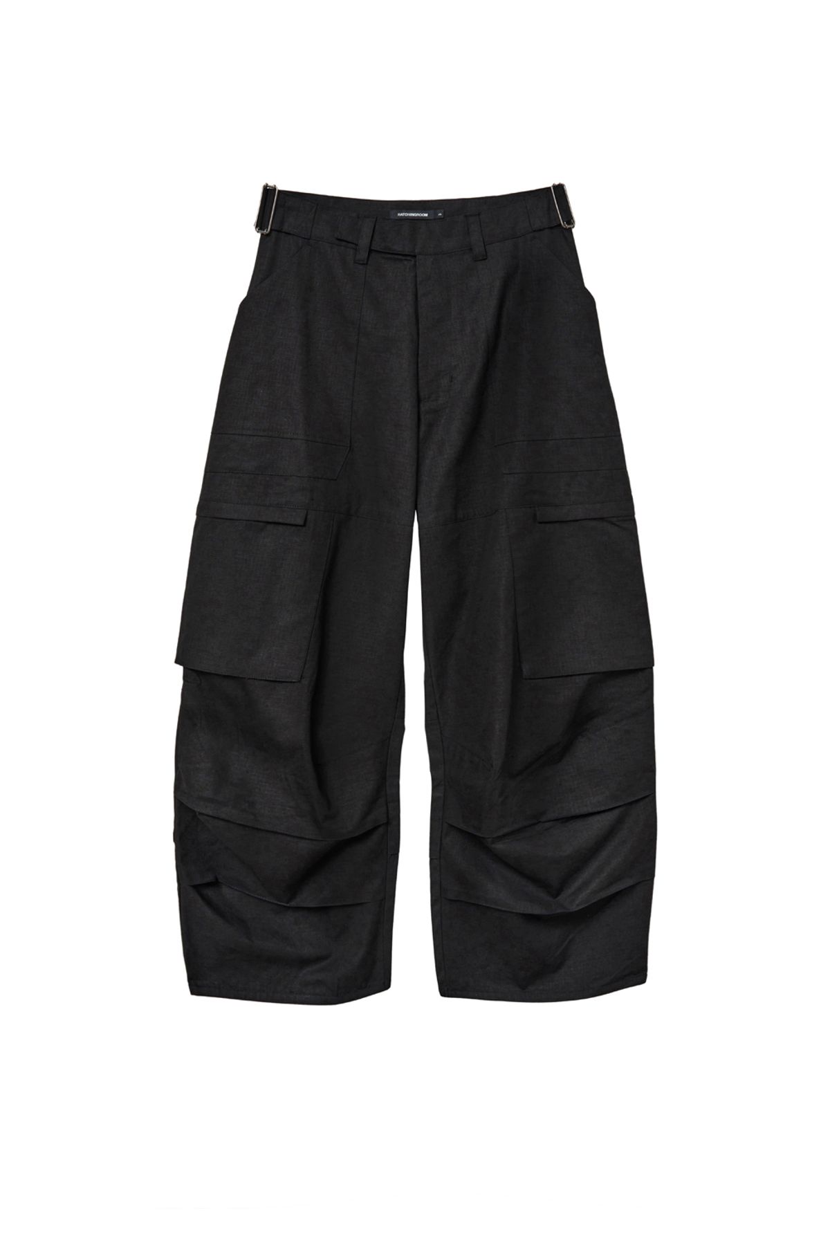 해칭룸(HATCHINGROOM) Fatigue Over Pants Ripstop Black