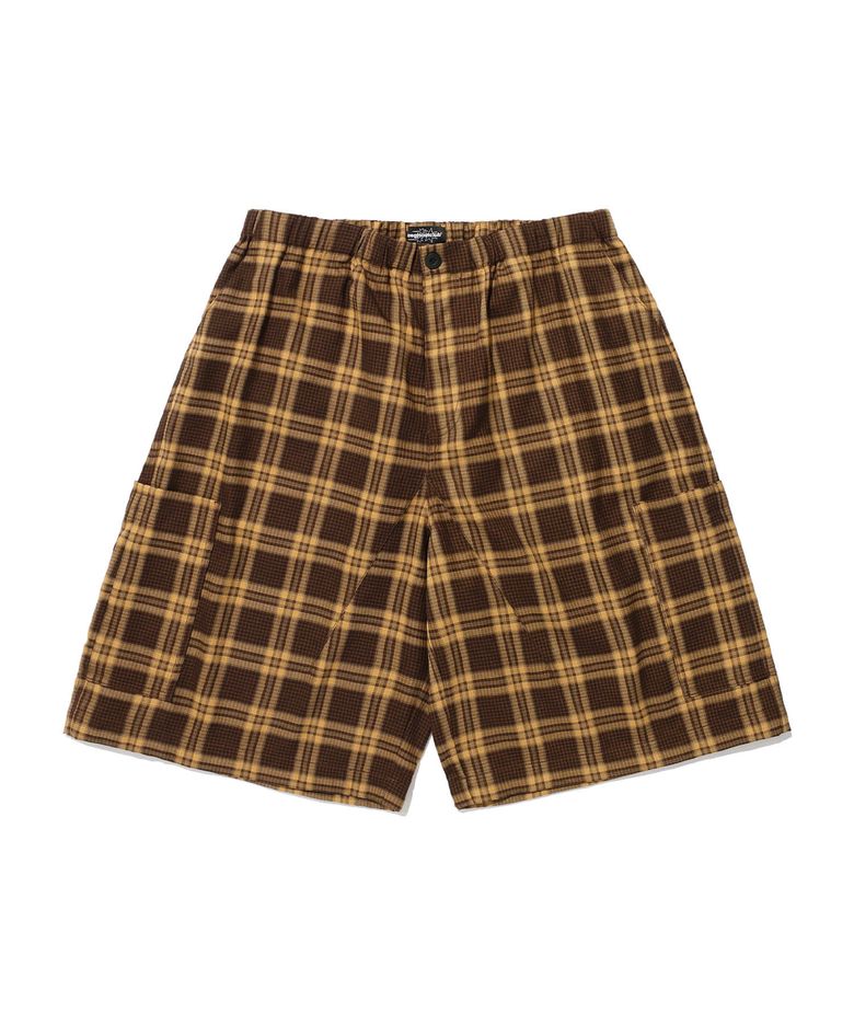 CHECK PARACHUTE CARGO SHORTS_BROWN(NG2ESUPA60A)