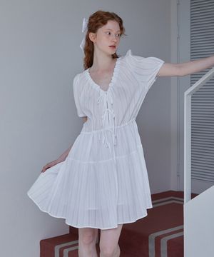 THREE RIBBON DRESS(WT)