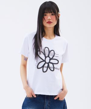 BW FLOWER 우먼 슬림핏 반팔(SWSSTD-0034) S