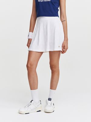 W 데일리 모노그램 플레어 스커트