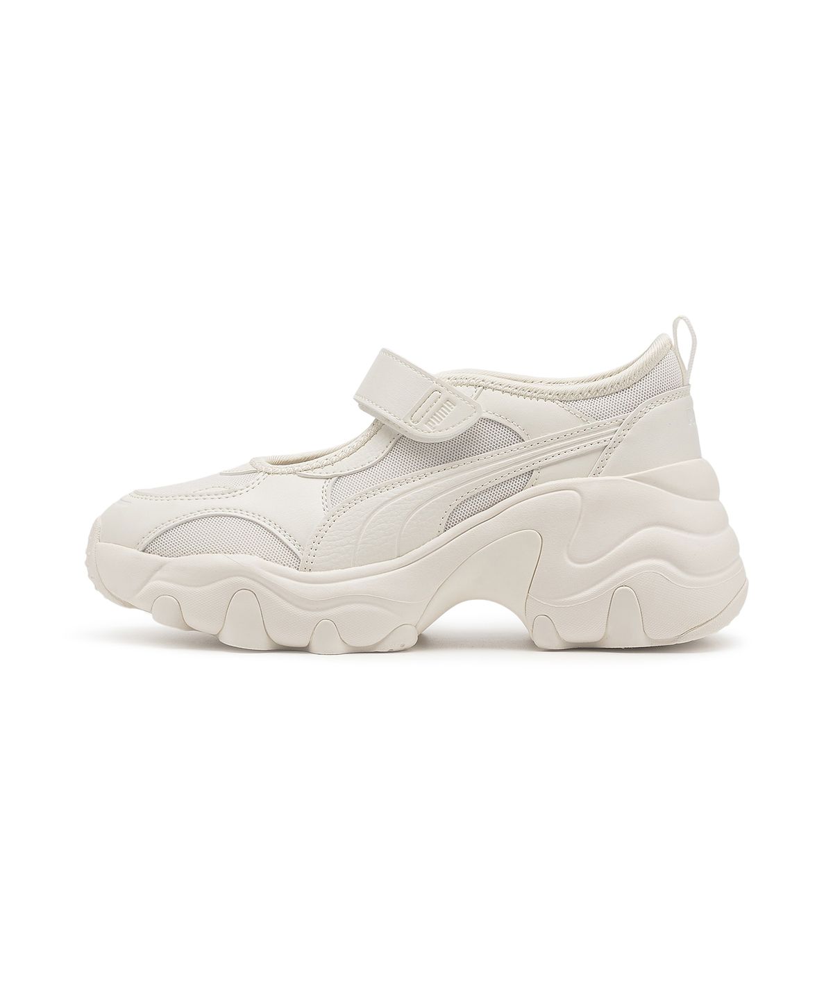푸마(PUMA) 펄사 웨지 우먼스 샌들 - 웜 화이트:실버