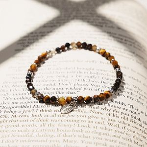 4mm 와일드컷 호안석 슬림 원석팔찌 (C2401AC1085_YL)