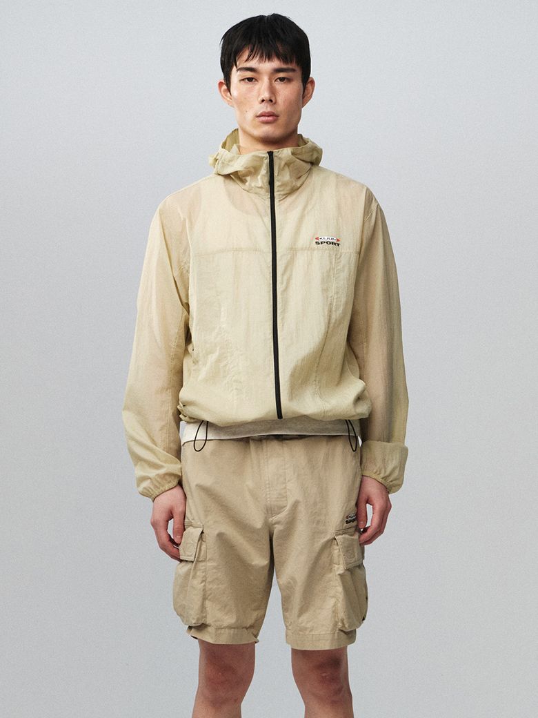 Sheer Windbreaker Beige