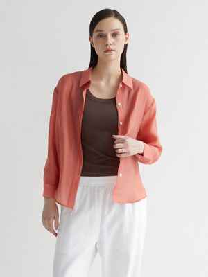 세미 시스루 셔츠 3colors