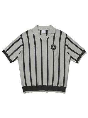 유니폼 반소매 스웨터 (그레이)