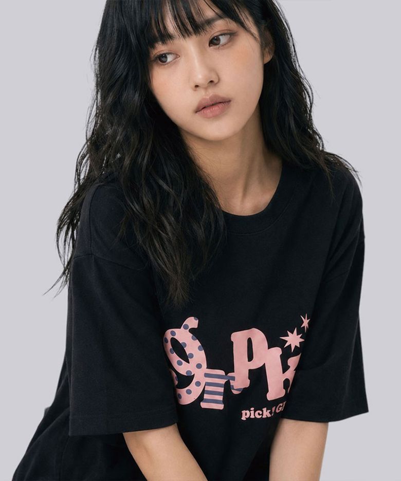픽키도트 오버핏 반팔티셔츠 4 Color [GRSE_2003]