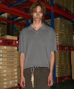 썸머 쿨 니트 티에리[블루]