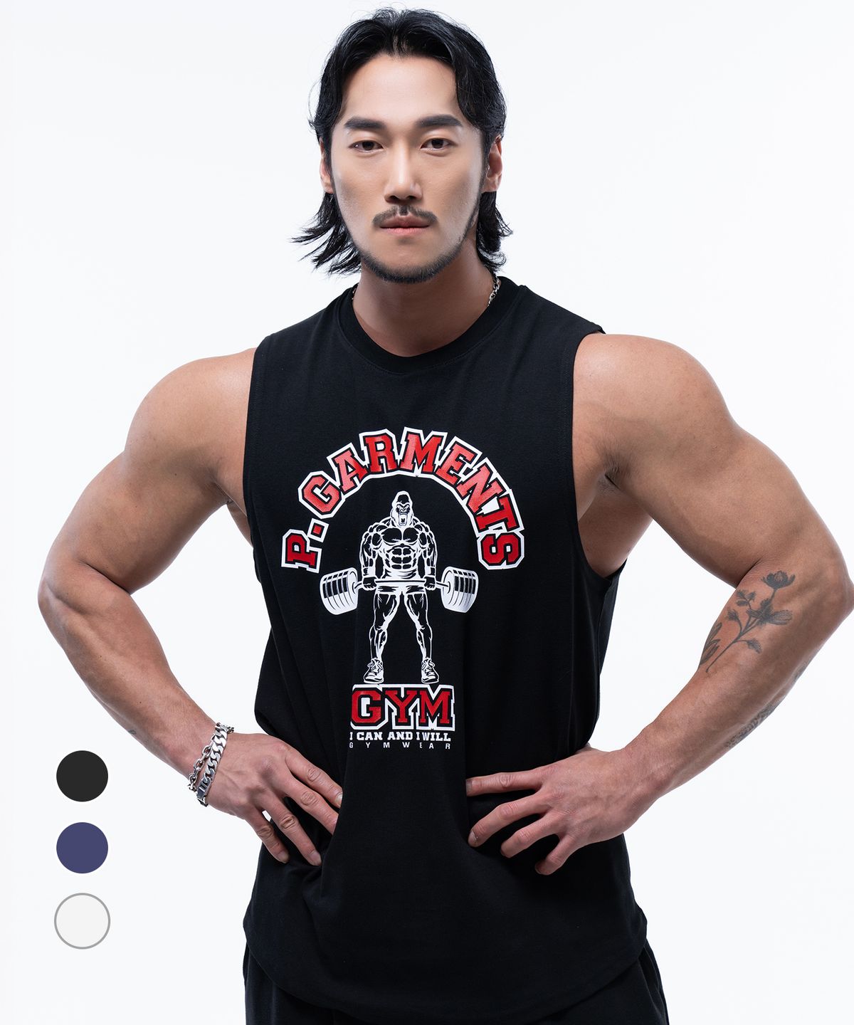 피지컬가먼츠(PHYSICAL GARMENTS) P2424 코튼메쉬 고릴라 데일리나시 [3 COLOR]