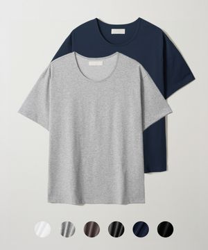 쿨코튼 유넥 반팔 티셔츠 [6 COLOR]